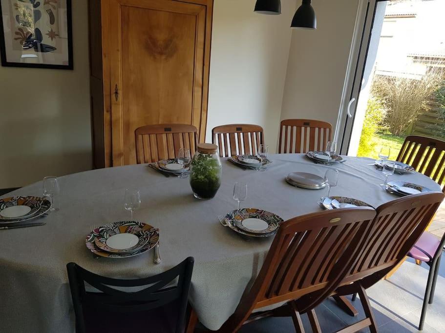 9 Pers 160 M² +Jardin- 10Mn Nantes -30Mn Mer Bouguenais Buitenkant foto